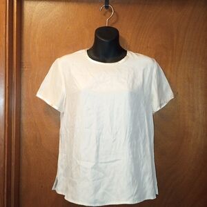 Charter Club 100% Silk Soft Off-White Blouse Small